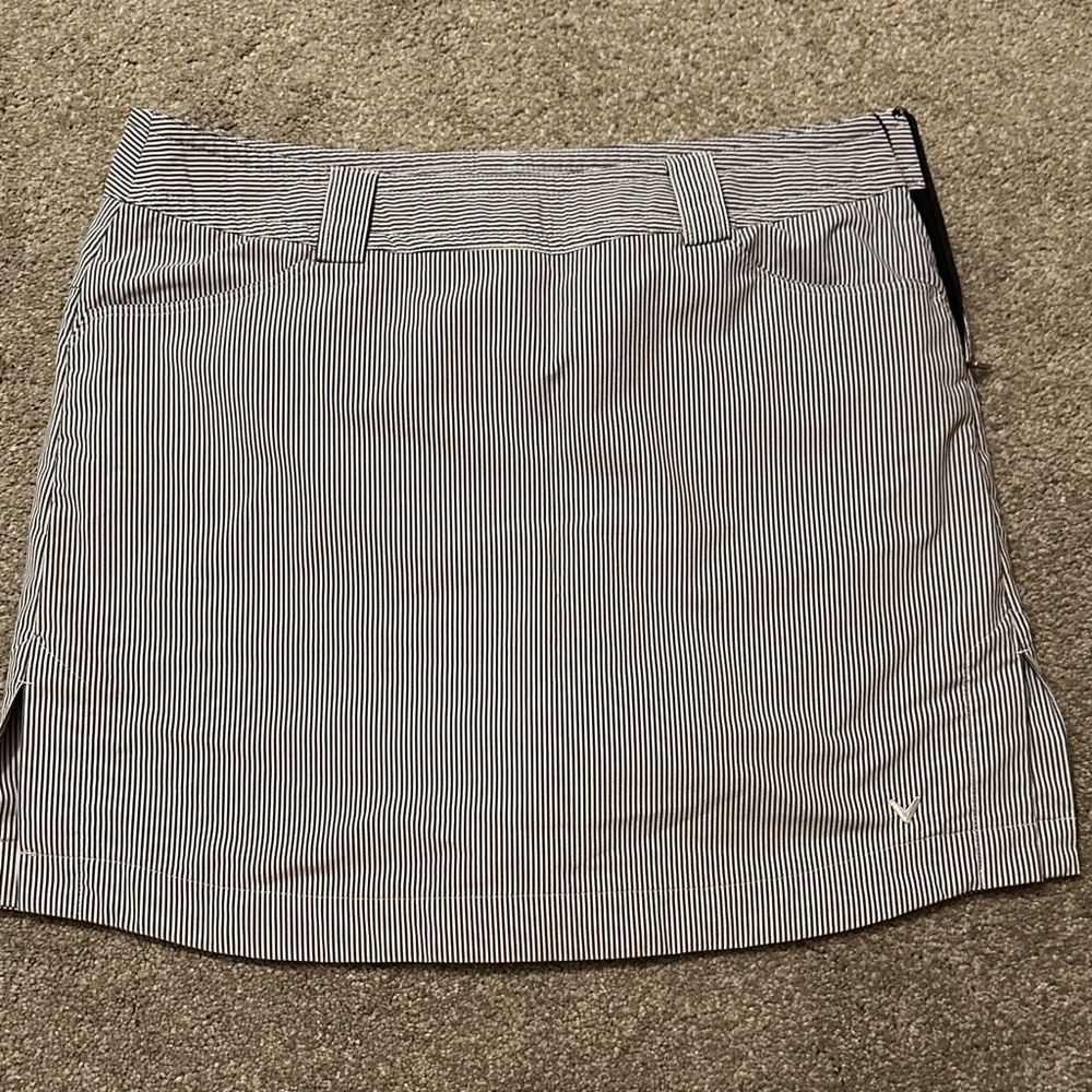 Chic Striped Mini Skort